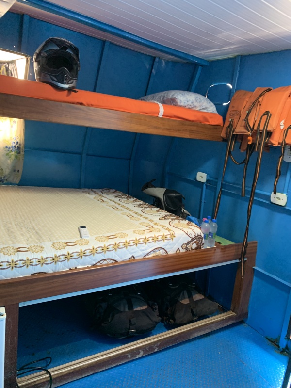 Die Ana Beatriz ist drei Tage mein Hotel.