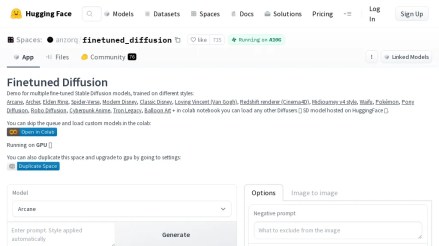 Finetuned Stable Diffusion avatar image