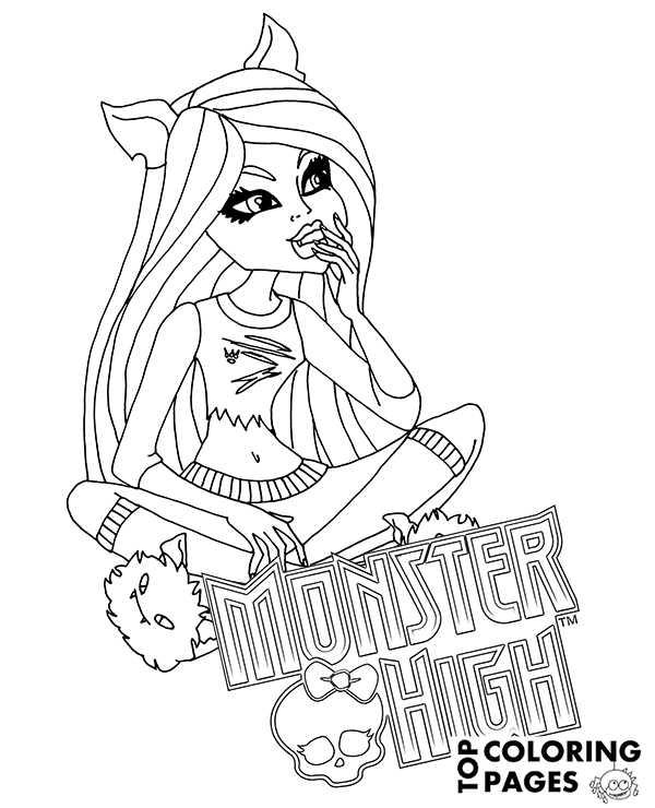 Enjoy fantastic coloring sheets from monster high coloring&nbsp;. Clawdeen Wolf Monster High Top Character To Download