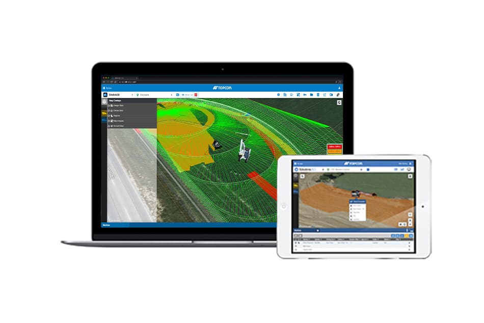 ToppTOPO Topcon Sitelink3D på computer og tablet
