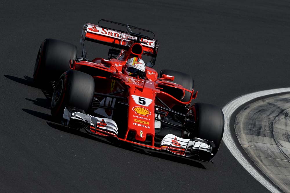 Sebastian Vettel siegt am Hungaroring © Ferrari Media