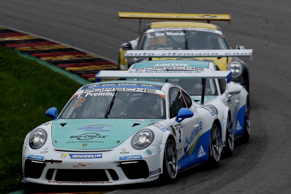 Thomas Preining hält seine Verfolger in Schach © Porsche AG