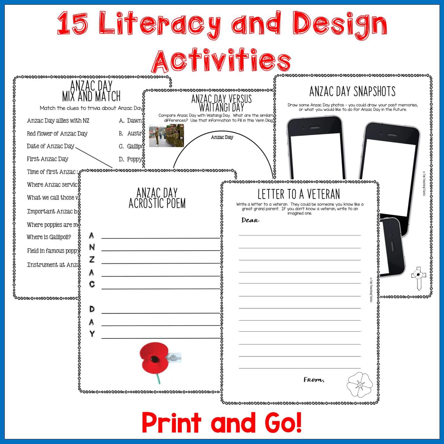 anzac day activities top teaching tasks