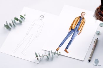  Male Croquis For Fashion Illustration 9 Head Fashion Figure Template Relaxed Pose Torang