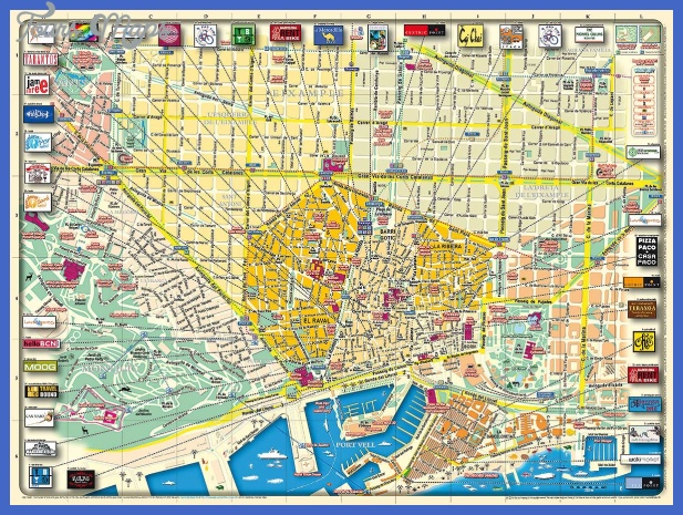 Or curious if there are specific types of stores or restaurants in your area? Barcelona Map Tourist Attractions Toursmaps Com