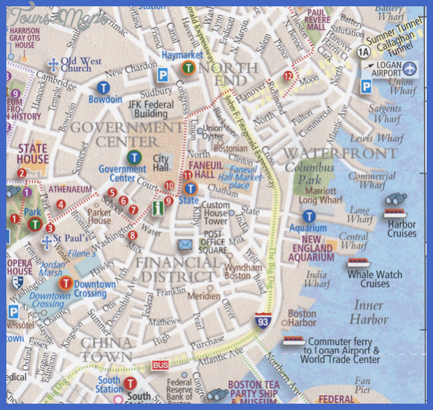 The site used data from. Boston Map Tourist Attractions Toursmaps Com