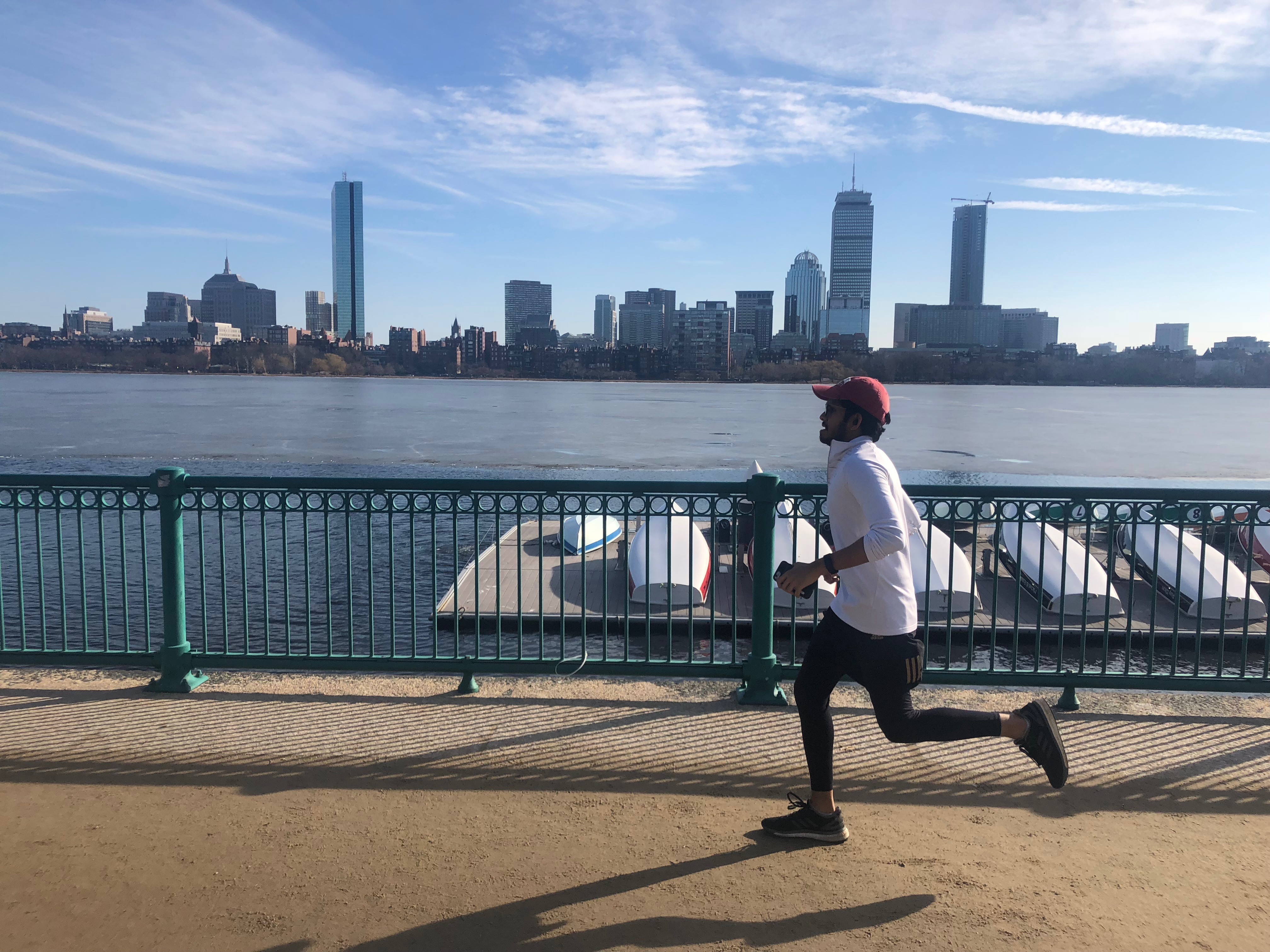 Keep walking towards the charles river and enjoy a beautiful view by the water. Tayte Pollmann S Tuesday Trail Tip Urban Trail Running Atra