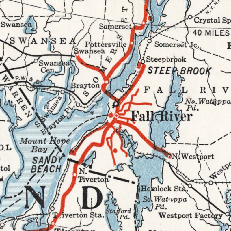 2 day hop on & off pass. 1910 Tri State Trolley Map Transit Maps Store