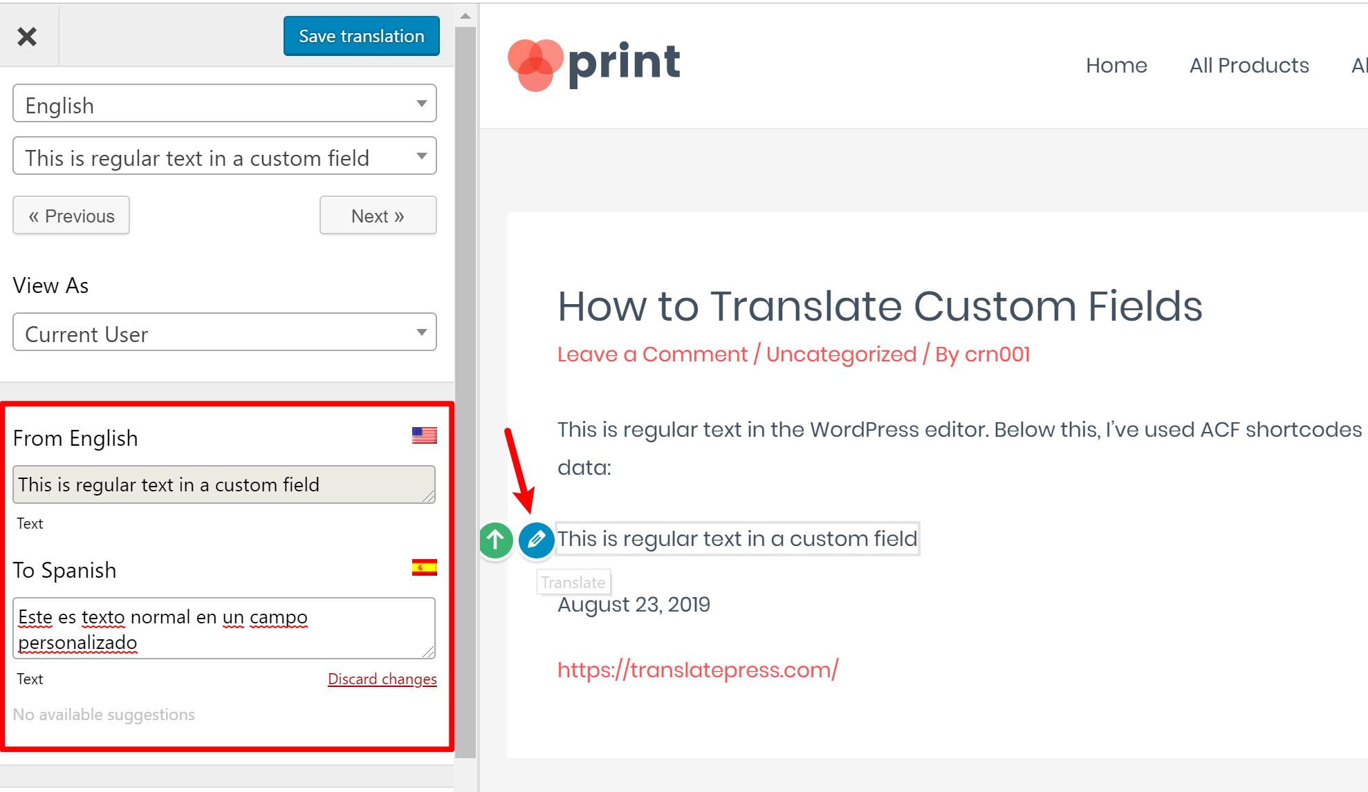 Learn how to use the advanced custom fields plugin when you're trying to set up custom fields on your wordpress website. How To Translate Custom Fields In Wordpress Easiest Method