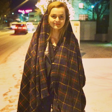 Fallegt vetrarkvöld -