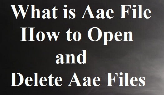 What is Aae File - How to Open and Delete Aae Files - Tricks By STG
