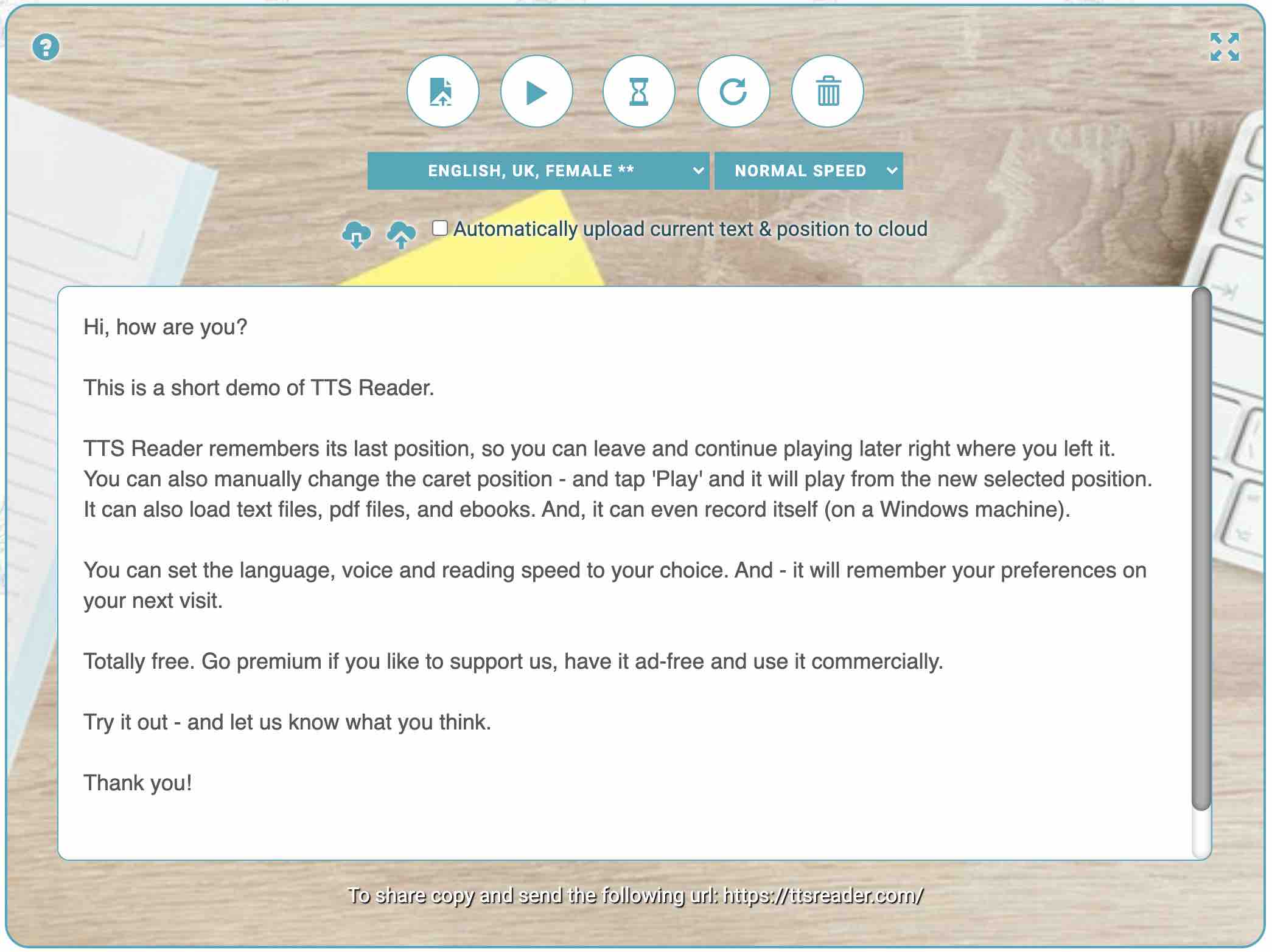 With no need to subscribe to monthly billing, wifi text offers the same sms service as any phone carrier to any. Ttsreader Text To Speech Reader Online Free Unlimited