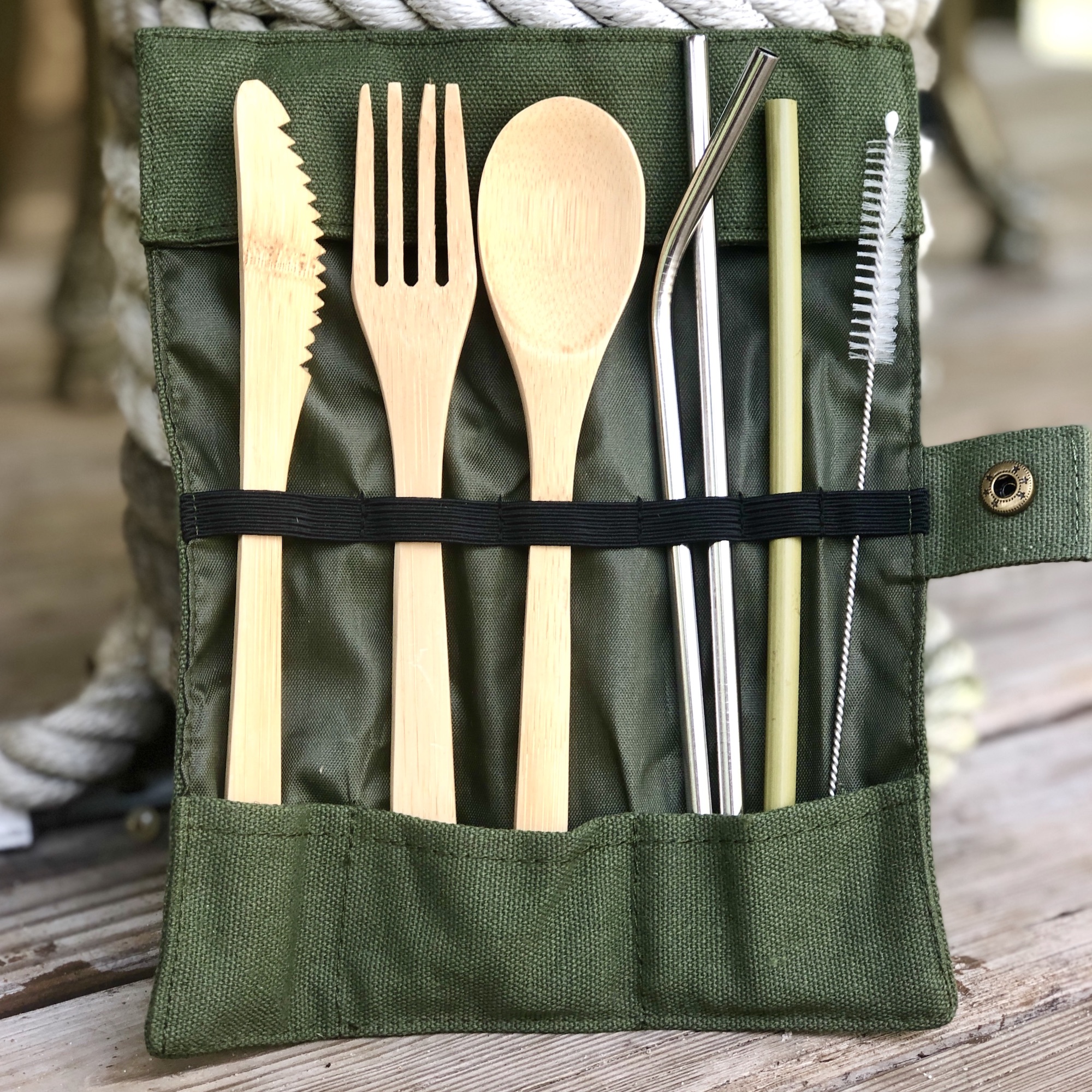 Reusable Bamboo Cutlery Set Tula's Endless Summer