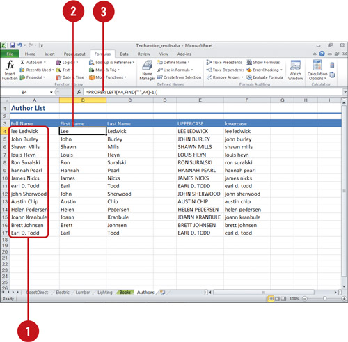 One of the most useful functions available in excel is the lookup function. Microsoft Excel 2010 Building More Powerful Worksheets Using Lookup And Reference Functions Using Text Functions Windows 7 Tutorial Wmlcloud Com