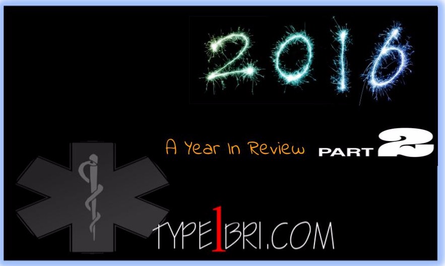 2016 - Year In Review Part 2 - Type1Bri.com - A Diabetic Blog