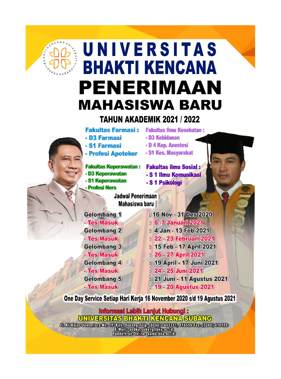 Sampai saat ini ada 30 lebih sekolah yang . Pmb Universitas Bhakti Kencana Subang