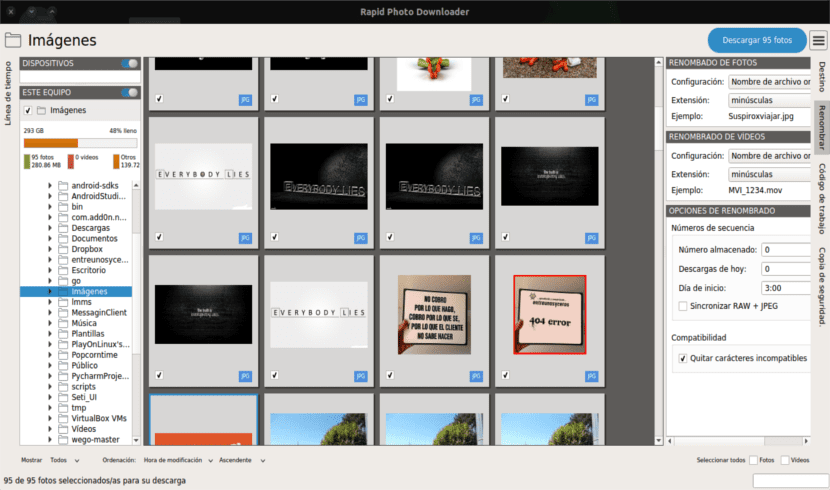 Rapid Photo Downloader Hromadne Prejmenovani Obrazku A Videi Ubunlog