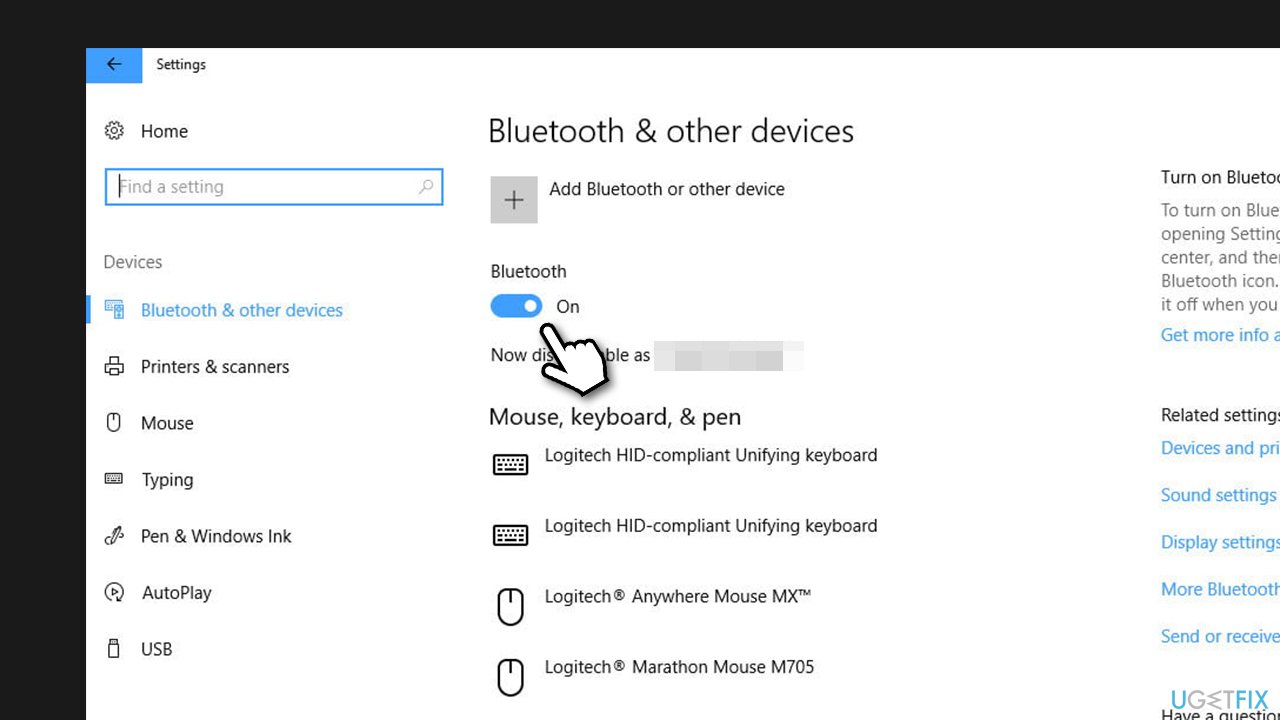 Bluetooth Switch Missing Windows 10