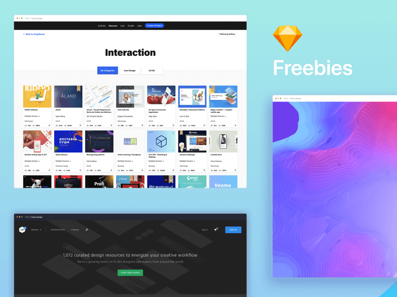 It features a multipurpose browser mockup design in 4 psd files covering mobile, tablet, and desktop platforms. Minimal Browser Mockup Sketchapp