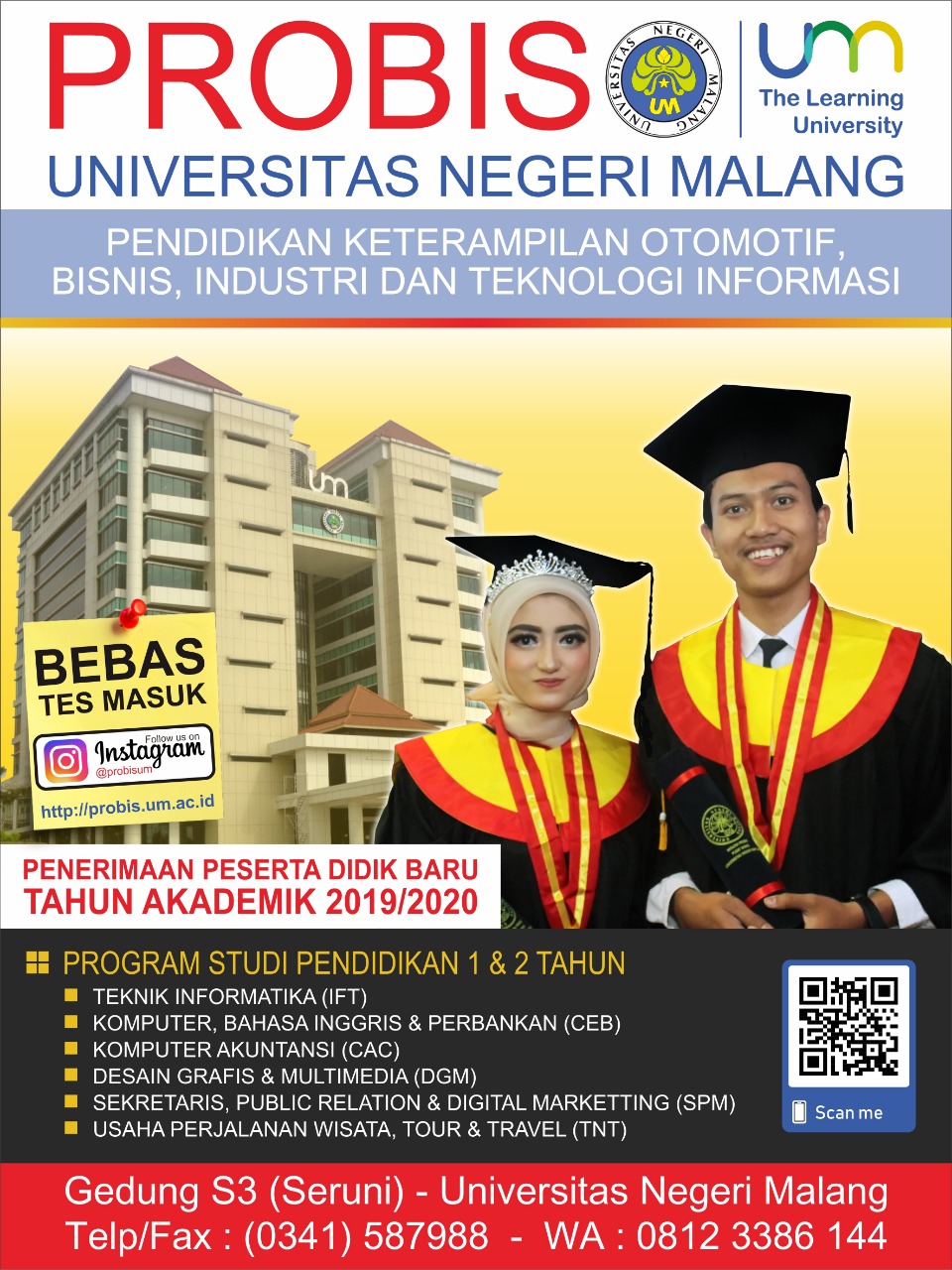 Sekolah tinggi bahasa asing malang / stiba malang adalah lembaga pendidikan tinggi yang bermula dari akademi bahasa asing malang / aba malang. Pendaftaran Program Pendidikan Keterampilan Otomotif Bisnis Industri Dan Teknologi Informasi Probis Universitas Negeri Malang Um