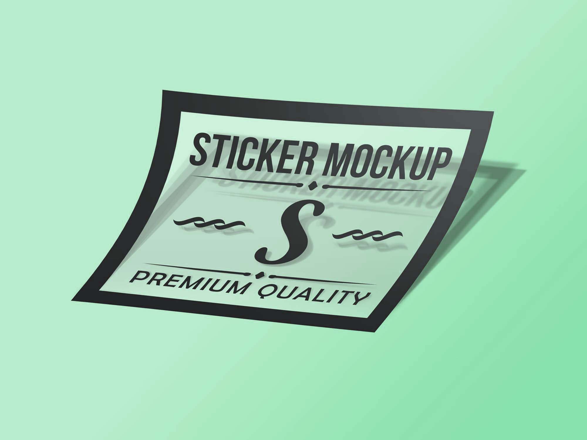 A simple sticker mockup psd available in round and rectangle shape. Free Transparent Sticker Mockup Psd
