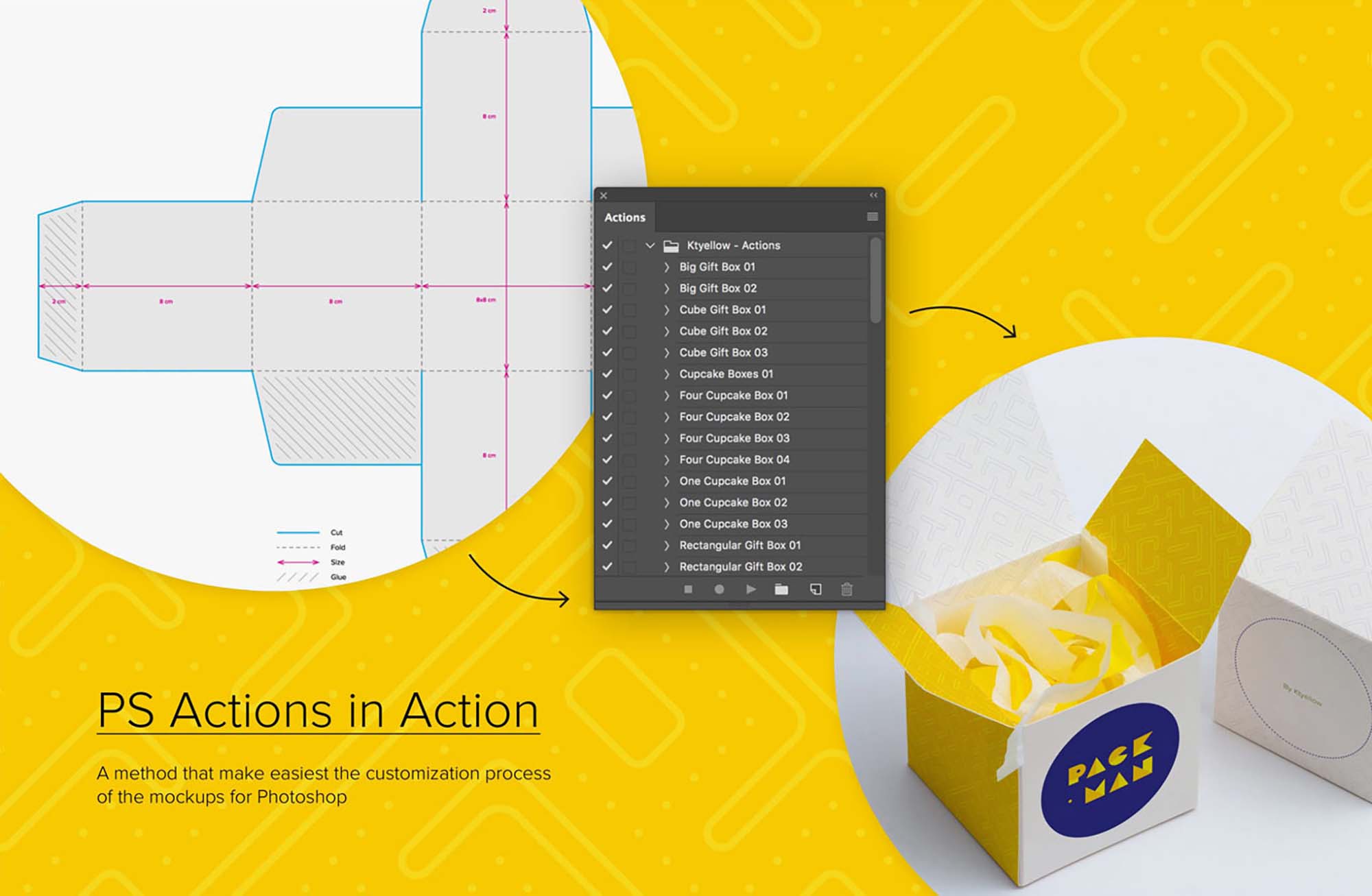 Matte metallic stick sachet w/ kraft box mockup. Free Paper Box Mockup Psd