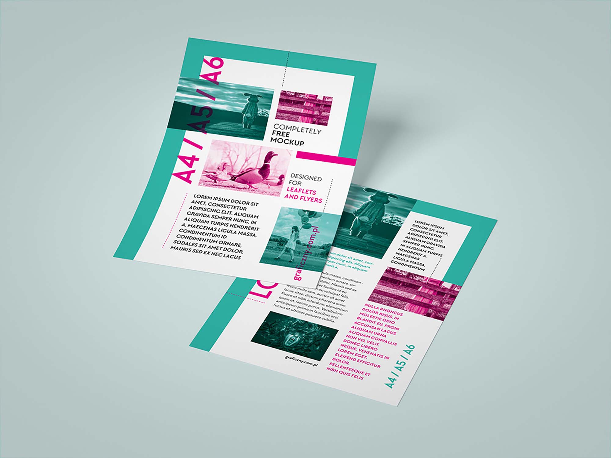 This mock up will help you to showcase your branding design. Free Vertical Leaflet Mockup Psd