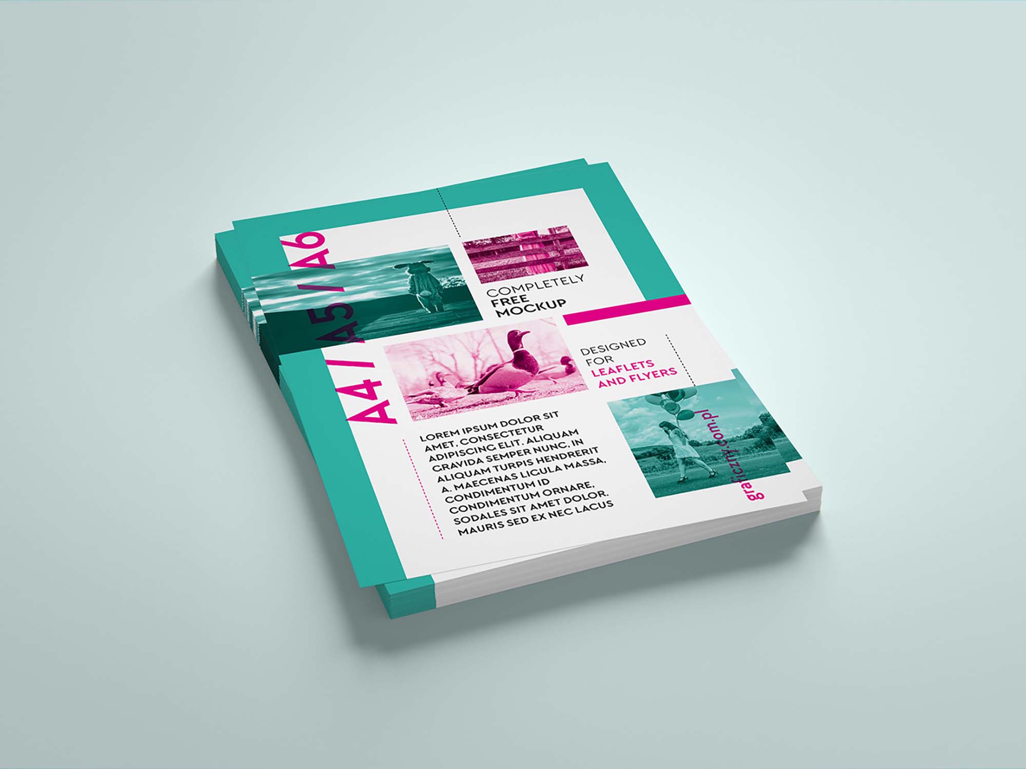 Elegant and modern business card mockup with silver logo. Free Vertical Leaflet Mockup Psd