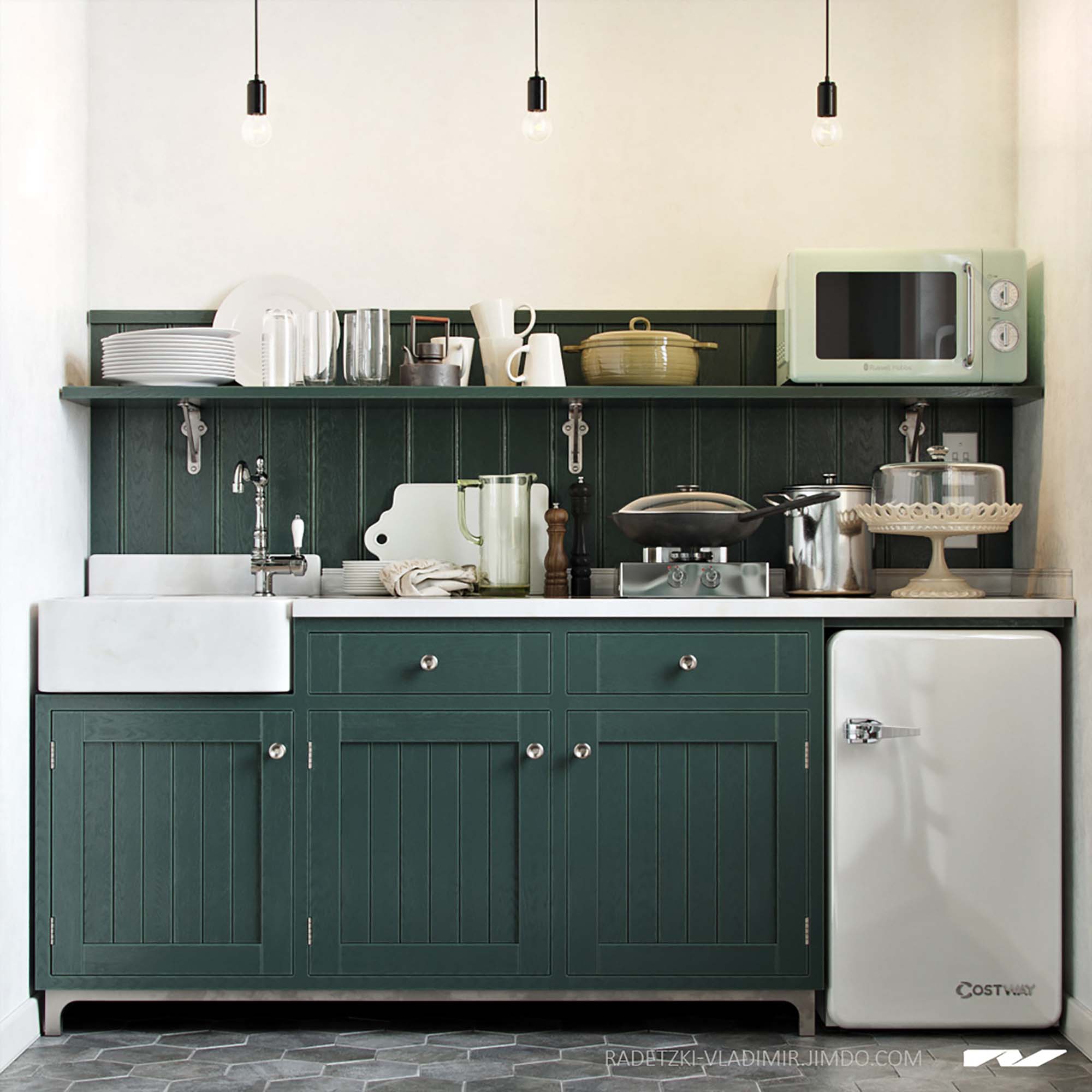 Free Kitchen Set 3d Models