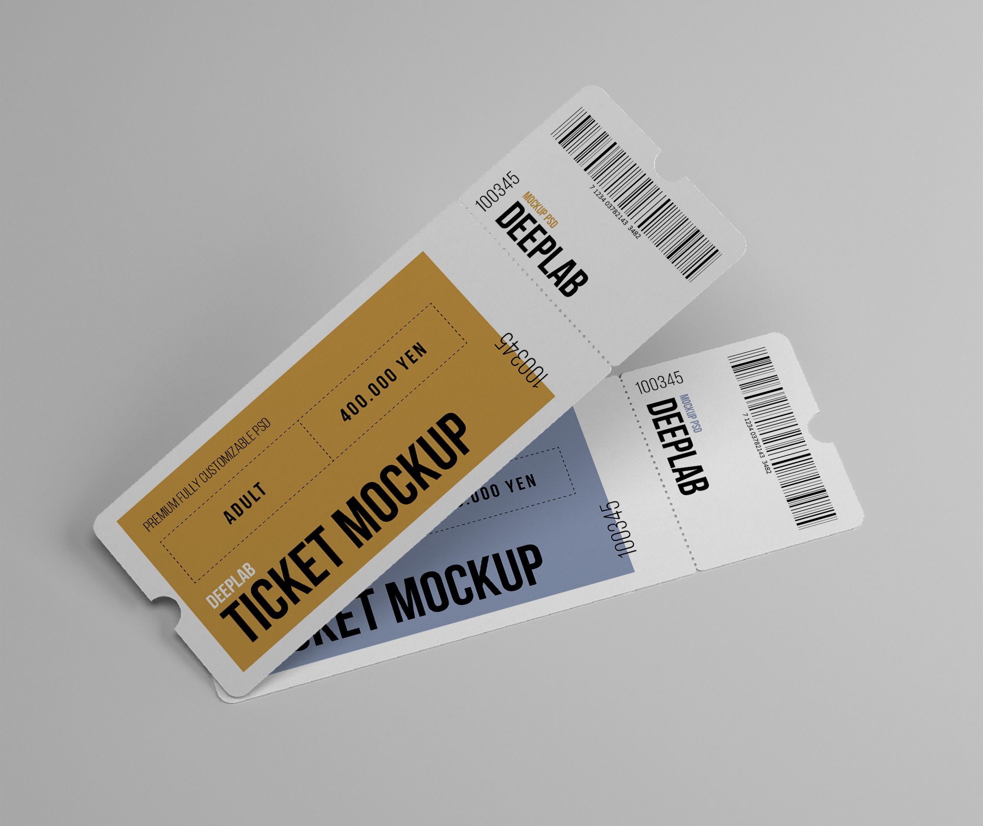 Mockups are usually designed prototypes to establish any kind of design before the final production. Free Tickets Set Mockup Psd