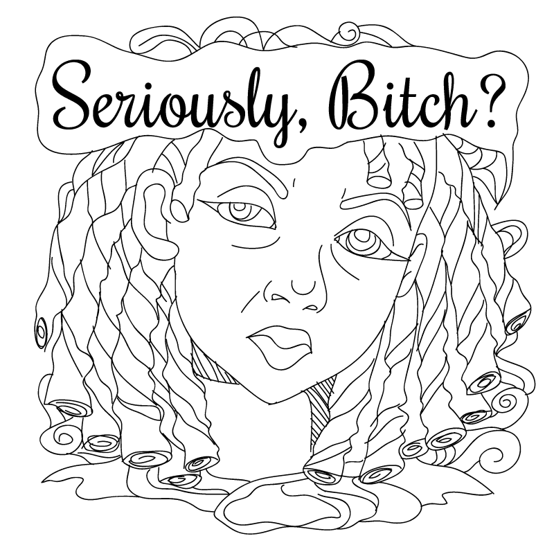 swear words coloring book unicun