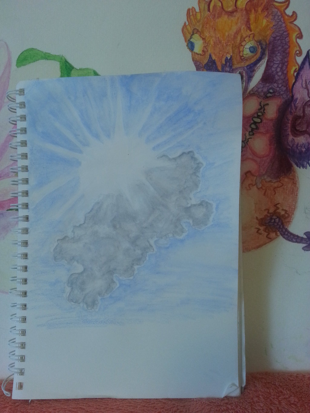 Leuchtende Sonne Hinter Wolken Malen Themen Zeichnen Forum