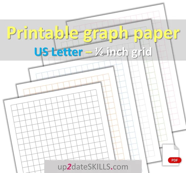 printable 1 2inch grid graph paper us letter up2dateskills