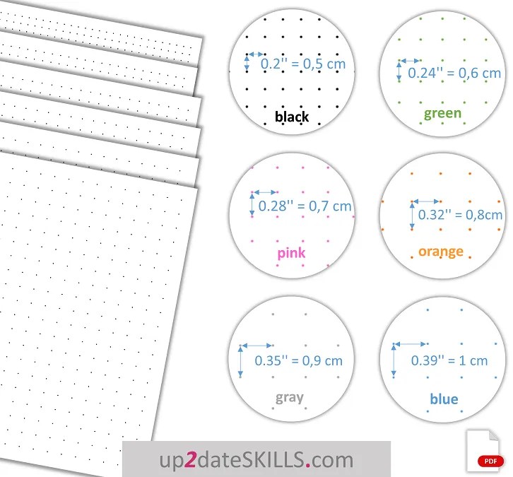 printable dot grid a4 paper up2dateskills