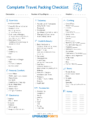 easy printable travel packing checklist 30 best tips 2020