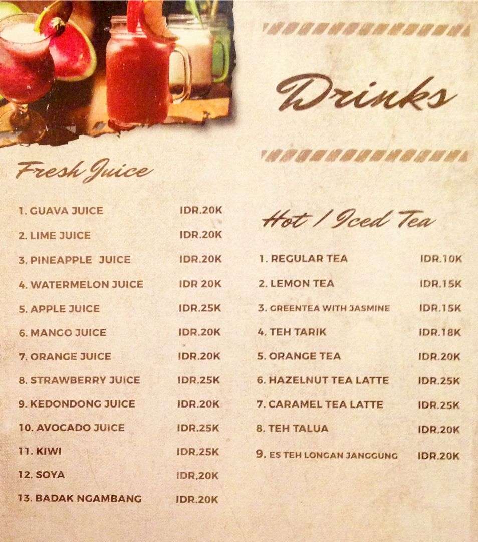 Crazfood menyediakan info restoran dan promo yang lengkap di kota medan. Sowe Bistro Menu Medan Crazfood