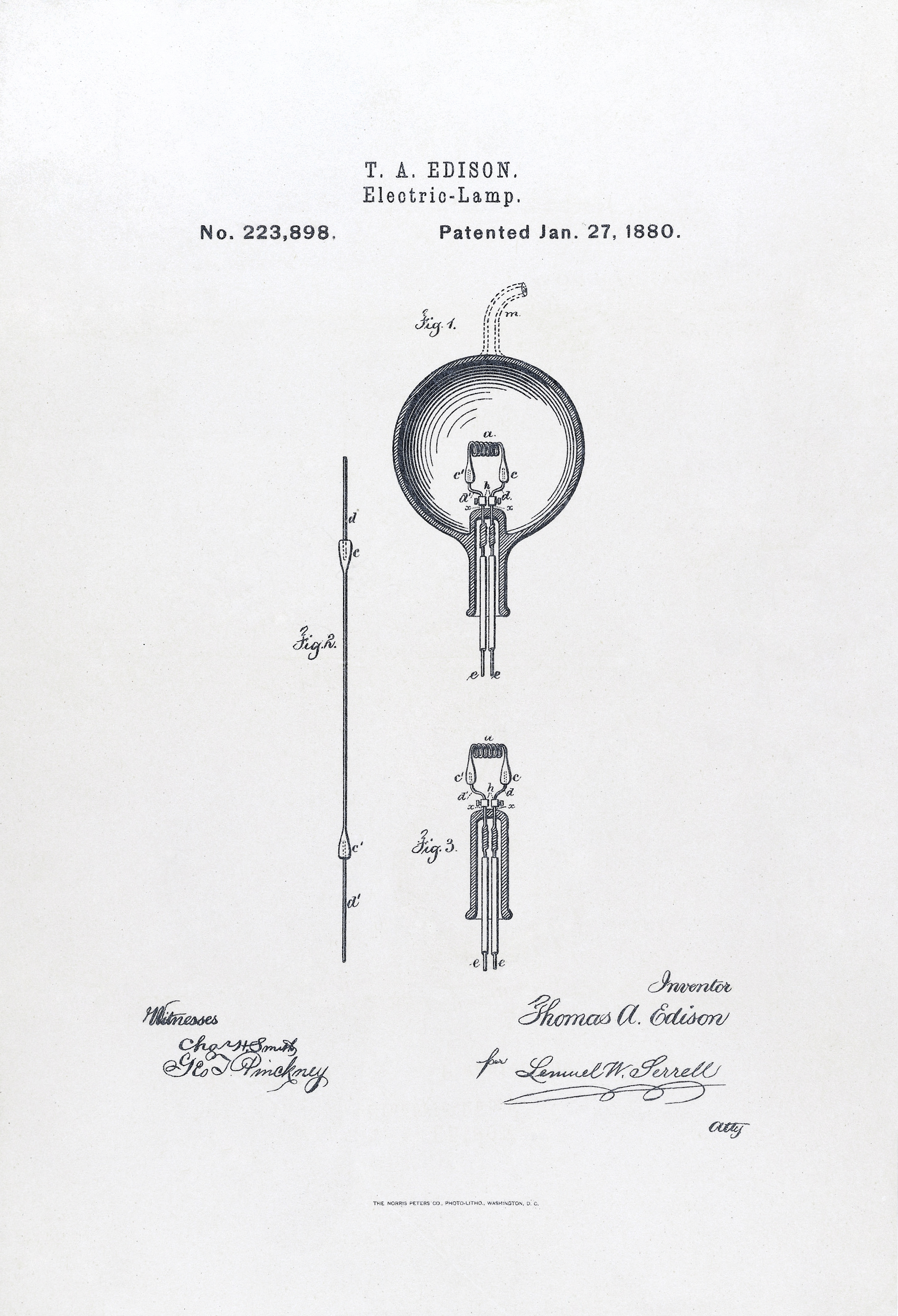 Und tatsächlich hat thomas alva edison in seiner erfinderfabrik menlo park bei new york am 21. Lampenfassung mit Kabel und mit Batterie betrieben? | wer