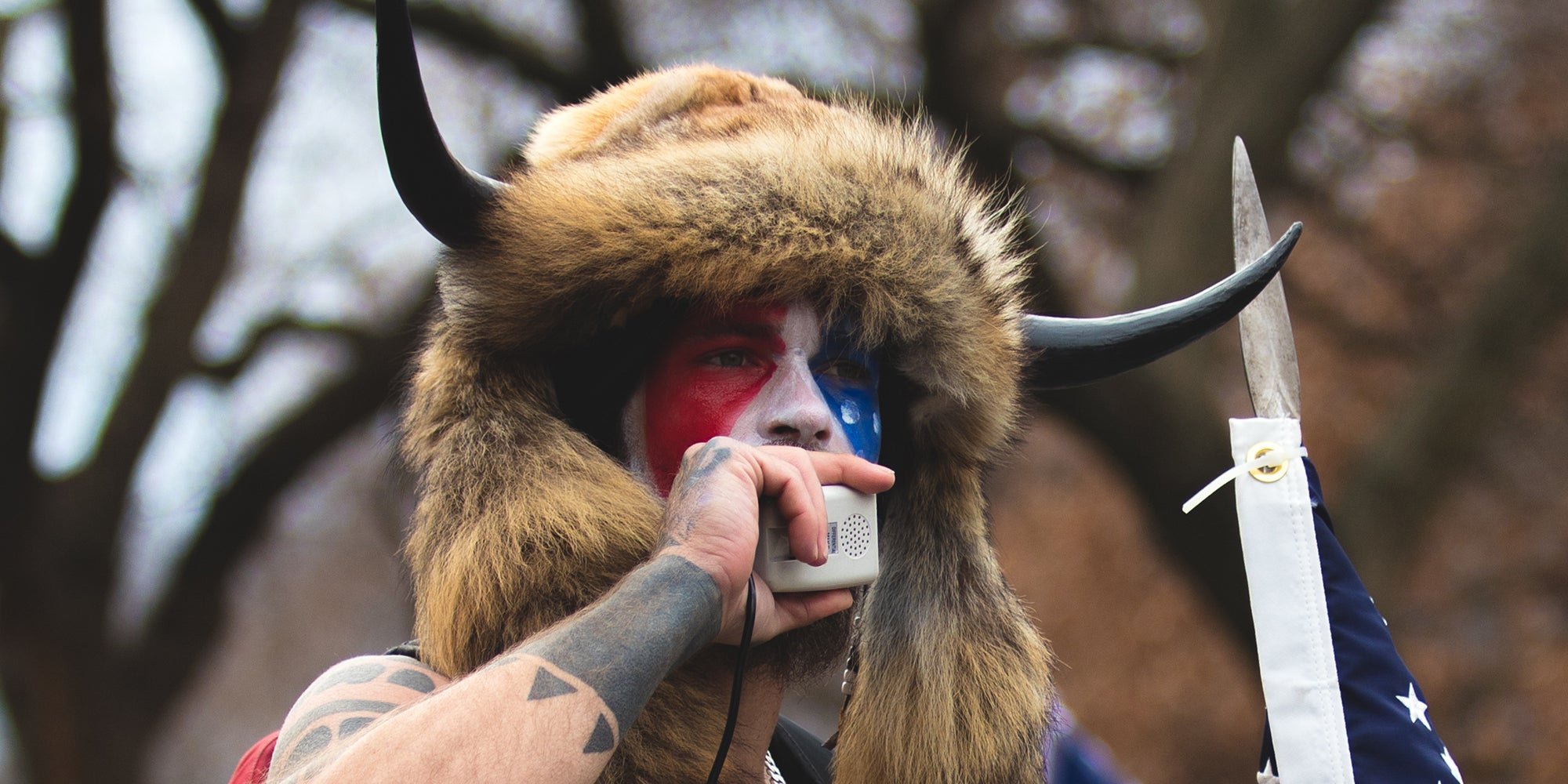 6 riots at the us capitol. 'QAnon Shamanâ Wants To Testify At Trumpâs Impeachment Trial