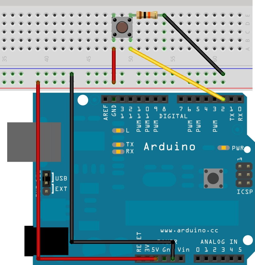 Как подключить кнопку к Arduino | Электронные печеньки