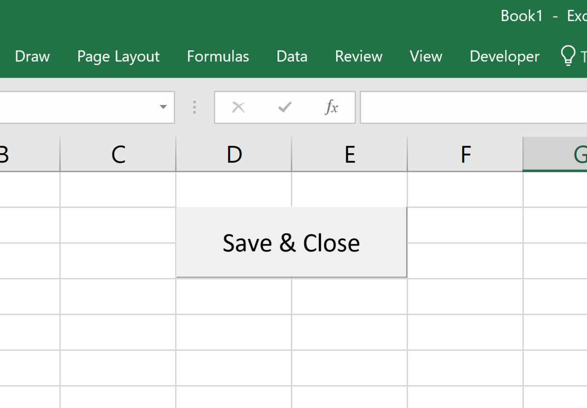 Signing out of account, standby. How to Create a Macro Button to Save & Close an Excel