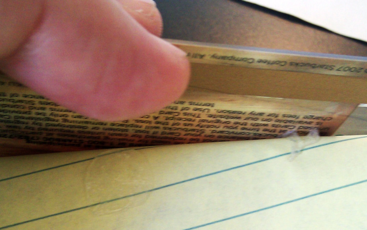 This adhesive eraser works wonders as a sticker remover tool, label remover, or decal remover. Gummy removable glue - attach plastic credit cards to