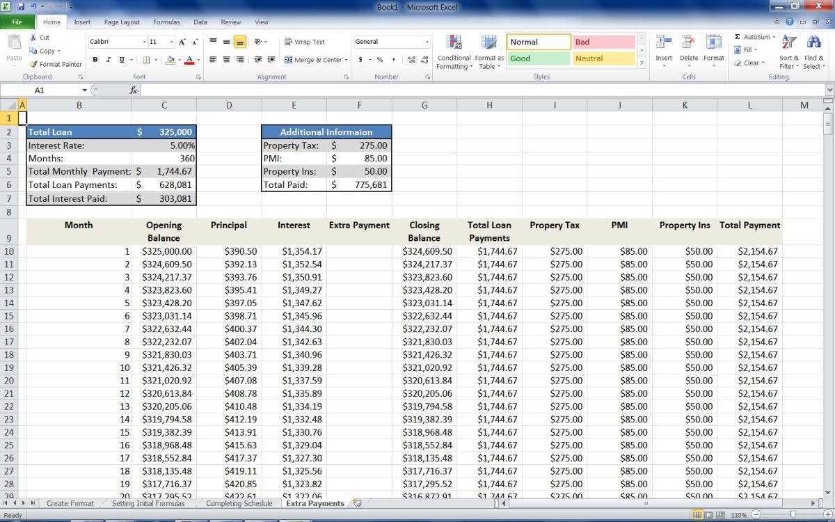 Because college is expensive, it's challenging for students to afford higher education without loans, scholarships, or a combination of the two. Excel Loan Amortization Schedule Formula - mortgage loan calculator using excel