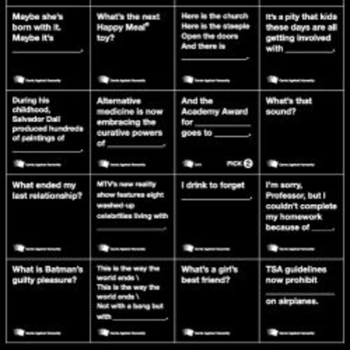 Here are some easy ways to print your own cards. Cards Against Humanity PDF Download | HubPages