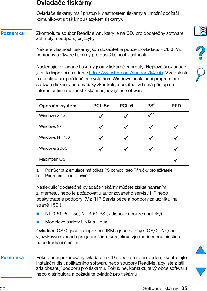 Hp Userguide Laser Jet 4100 Series User Guide Bpl10332