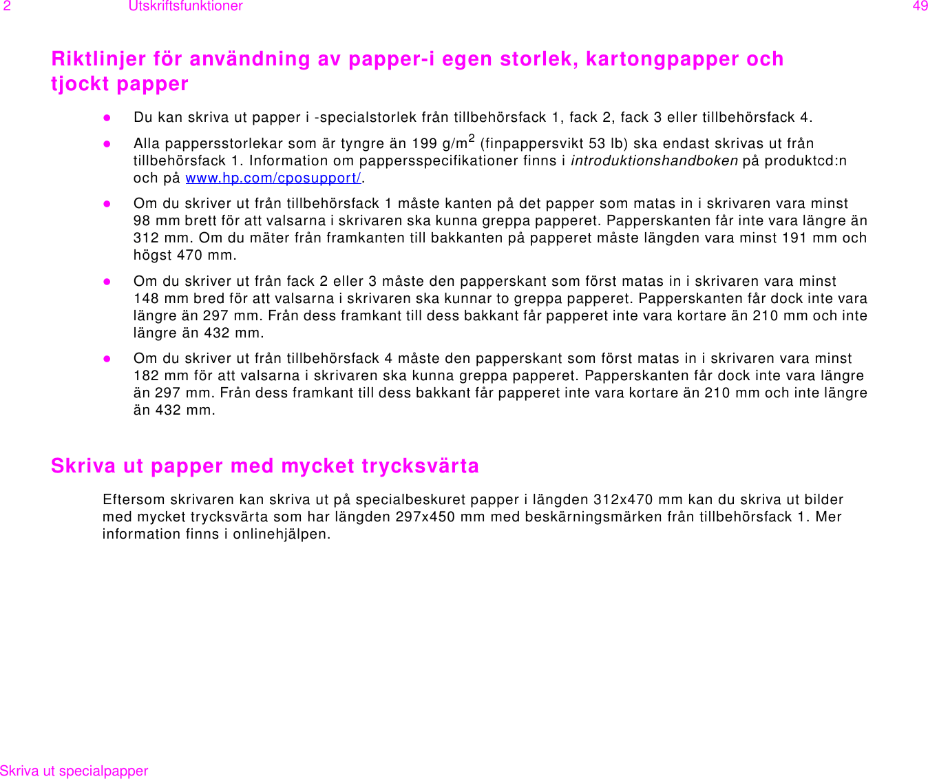 För att skriva ut etiketter, väljer du . Hp Laserjet 9000 9000n 9000dn 9000hns Ug Svww Laser Jet 9000dn Och Svenska Anvandarhandbok Bpl10813