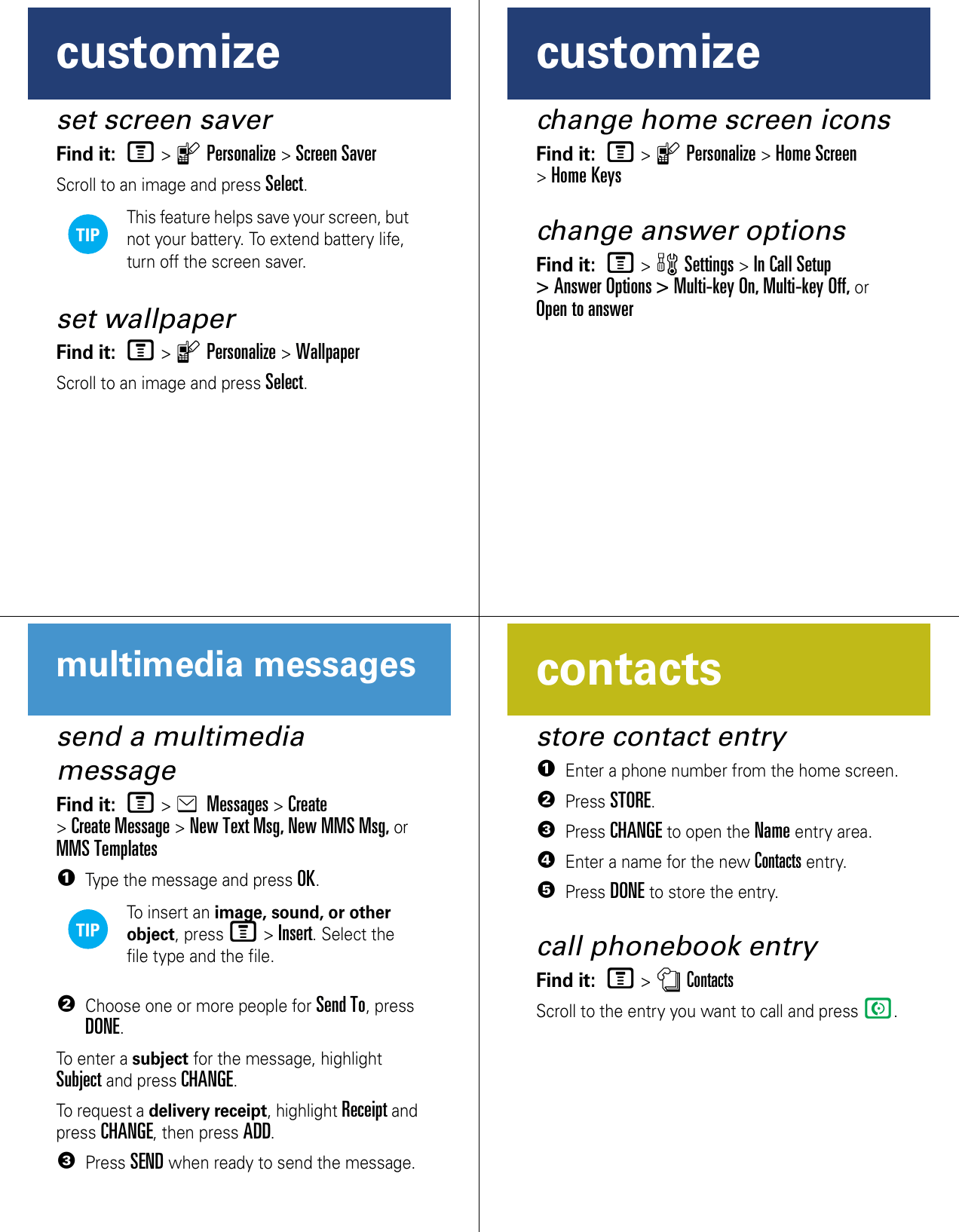 Compare data compare visually user manual to your site. Quick Start Guide Motorola W370