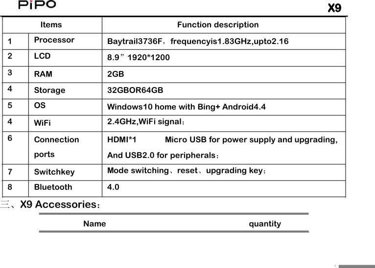 The earbud will reconnect to the paired device by priority. Pipo Technology X9 Media Box User Manual