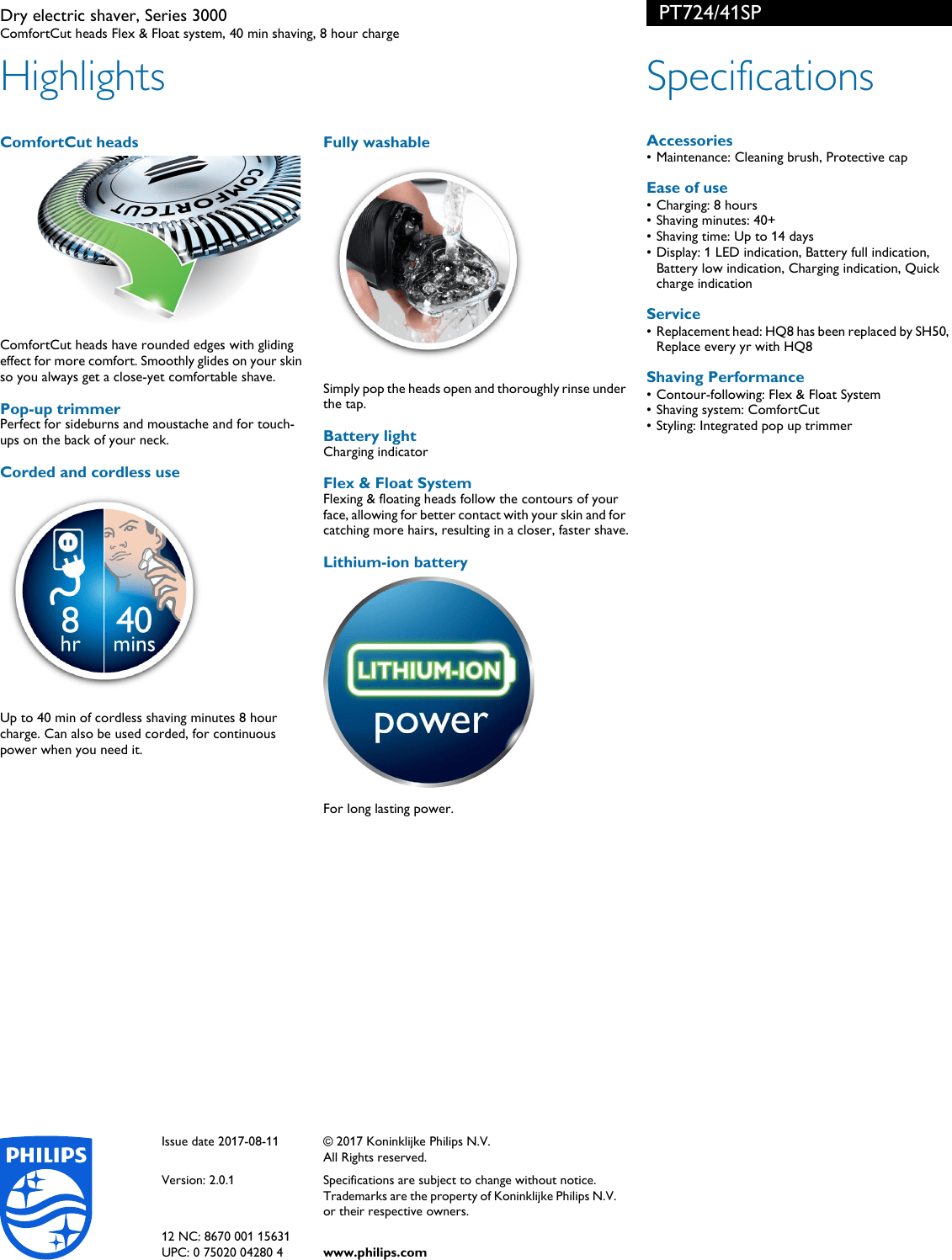 Original were no operating instructions or maintenance or instructions. Philips Pt724 41sp Dry Electric Shaver Series 3000 User Manual Leaflet Pt724 41sp Pss Aenus