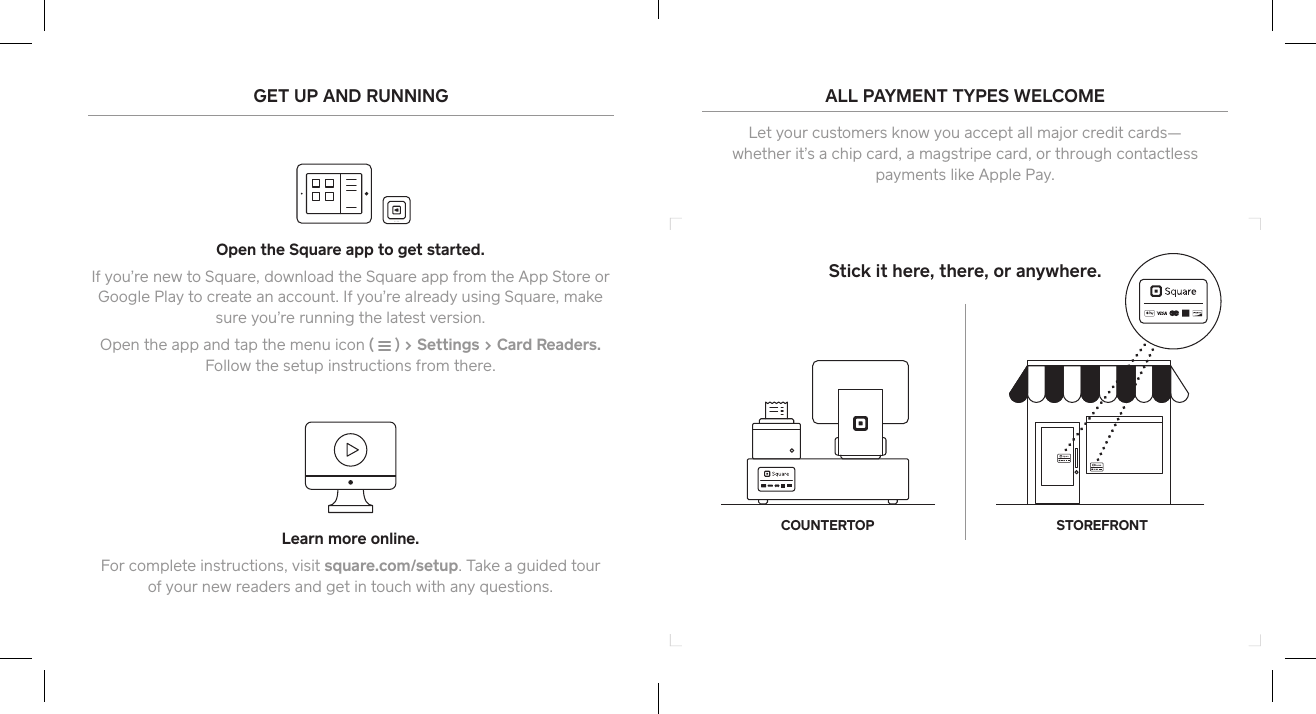 You can connect a reader by tapping settings > . Square 1sqhw Mobile Credit Card Reader User Manual