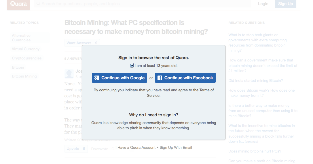 I read about a specialist on a credit forum on quora. Quora No Signup Popup Userstyles Org